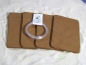 4x Pflanzplatten braun ca. 8,5x5,5cm mit Befestigung